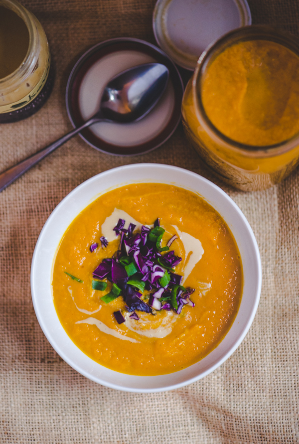 Creamy Carrot Soup with Tahini – Living on the Vedge